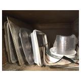 Baking Pans, Flour Sifter, Pie Plates (Above