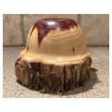 Handmade Wood Candleholder by Larry Pacey 3.5"