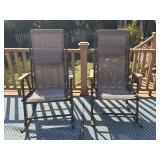 (2) Cabelas Patio Rockers, Folding