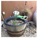 Barrel Planter, Water Cans, Small Planters
