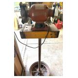 Bench Grinder On Pedestal, Wheel Base
