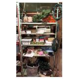 Holiday Decor, Metal Shelf, and More Contents