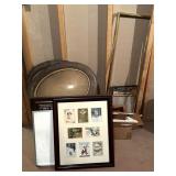 Antique Framed Post Cards, Bubble Glass Frames,