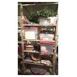 Metal Shelf 36"x30"x84" & Contents