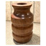 Handmade Wood Candleholder by Larry Pacey 6.5"