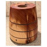 Handmade Wood Candleholder by Larry Pacey 5" Tall