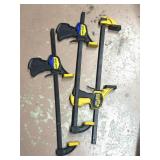 (3) 24" Quick Grip Bar Claps