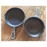 (2) Small Cast Iron Skillets 6.5"