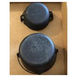Griswold Cast Iron Deep Patty Bowl and Griswold