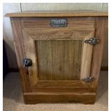 Vintage White Clad Side Table 21.5" x 16" x 24"