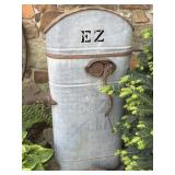 Vintage EZ Galvanized Well Pump Decor 40" Tall