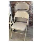 (4) Metal Folding Chairs