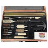 Gun Cleaning Supplies in Plastic Ammo Can