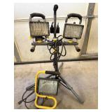 Work Lights - both powered on when plugged in