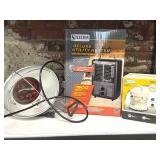 Deluxe Utility Heater, Portable Pump, and Lamp