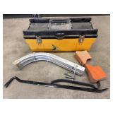 Stack-On Toolbox, Pry Bars, and Ladder