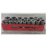 (18) Mac Tools Deep Impact Sockets, 1/2 Drive,