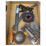 Tape Measures, Squares, Plumb Bobs