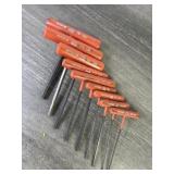 Mac Tools T Handle Hex Wrenches, Std.