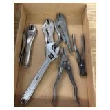 Locking Pliers, Adj. Wrench