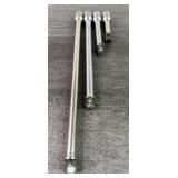 (4) Snap-On 3/8 Chrome Extensions 11ï¿½,8,5,3