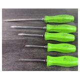 (5) Snap-On Screw Divers