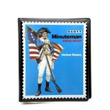 Scott Minuteman Stamp Album with Stamps- all