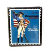 Scott Minuteman Stamp Album with Stamps-