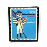 Scott Minuteman Stamp Album with Stamps- all