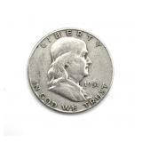 1951-S Franklin Half Dollar