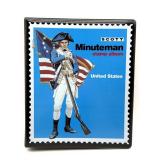 Scott Minuteman Stamp Album with Stamps- all