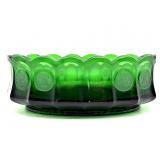 Fostoria Emerald Green Coin Glass Oval Dish 9" x