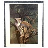 "Great Horned Owl" by Bruce Lattig Print 17" x