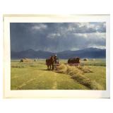 "Buck Rake" by Tucker Smith Print, Signed and