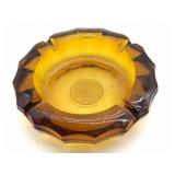 Fostoria Amber Coin Glass Ashtray 5.5"