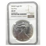 2024-P American Silver Eagle, NGC Graded MS 69