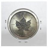 2014 Canada One Ounce Fine Silver Maple Leaf Five