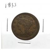 1853 Large Cent