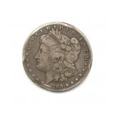 1890-CC Morgan Dollar - rim damage