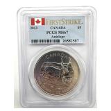 2013 Canada One Ounce Fine Silver Wildlife Series