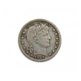 1907 Barber Quarter