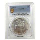 1881-S Morgan Dollar, PCGS Graded MS 62