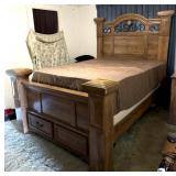 Large Queen Size Bed - bed overall dimensions