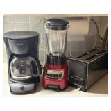 Coffee Maker, Blender, and Toaster