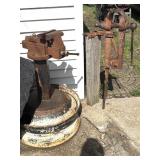 Post Vise and Vise Mounted to Wheel