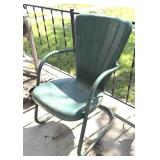 Metal Lawn Chair (Green)