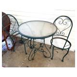 Metal Outdoor Table and Chairs- chairs are