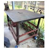Metal Work Bench 3/8 x36x48ï¿½ Top, Casters