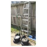 Hand Truck, Tires, and 6ï¿½ Aluminum Step Ladder