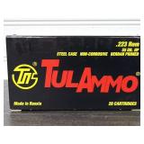 (20) Rounds .223 REM 55GR HP TulAmmo